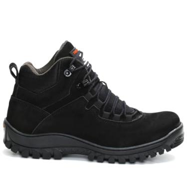 Imagem de Bota Coturno Masculino Adventure Militar com CA Trilha Nobuck Preto 1903 com CA (Preto, BR, Adulto, Numérico, 37)