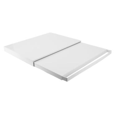 Imagem de Jiawu Suporte Organizador para Bancada de Cozinha com Prateleira Removível, Bandeja Deslizante Multifuncional de Aço Carbono para Micro-ondas, Cafeteira e Eletrodomésticos de Cozinha (Branco)