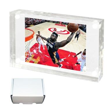 Imagem de SJAELLAND Porta-Cartões Colecionáveis De 35 Pontos - Estojo Acrílico Transparente Super Grosso Com Suporte Próprio (21 Mm) (1 Compartimento Caixa Armazenamento)