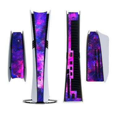 Imagem de Adesivo lateral do meio adesivo personalizado para PS5 PRO Disc Console Center Skin Console Skin Decal Vinyl Skin (Mercury Camo)