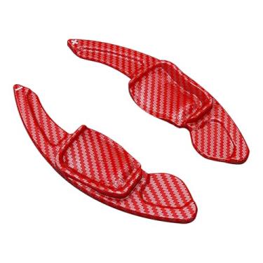Imagem de HIBEYO Extensão de remo de volante adequada para Volkswagen Tiguan Lamando Golf MK6 Scirocco Sharan Touareg Gran Lavida Lavida Phideon SEAT Leon Passat CC/R36 ABS Plastic Paddle Shifter-Pattern