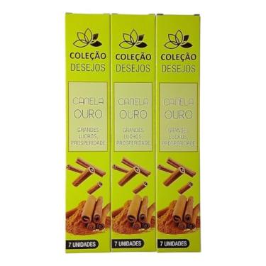 Imagem de Incenso Dos Desejos Vegano Super Premium 3 caixas - Escolha seu aroma!(Canela Ouro)