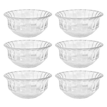 Imagem de Jogo de Bowls de Vidro 6un 240ml p/ Sobremessa Konia Dumiat