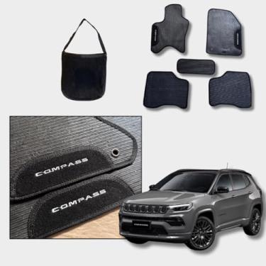 Imagem de Jogo Tapete Automotivo Personalizado Borracha (COMPASS Todos)