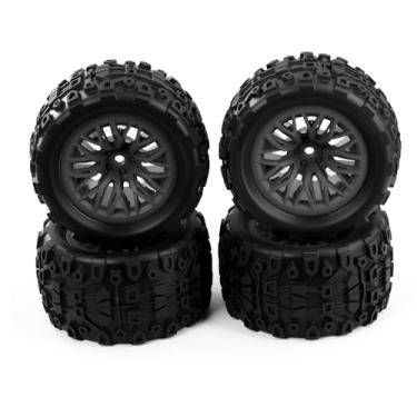 Imagem de RC Branch Wheel & Rubber Tire Set for Arrma 1/18 Granite Grom (Black)