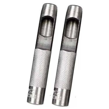Imagem de Kit 2 Vazador Furador Para Couro Eva Lonas Cinto 10Mm 12Mm