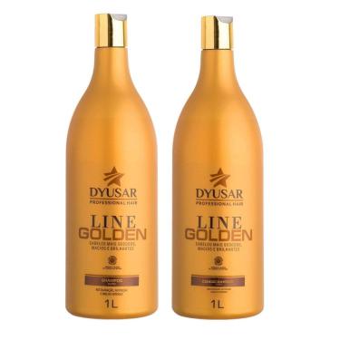 Imagem de Kit Shampoo E Condicionador Line Golden 1L Dyusar
