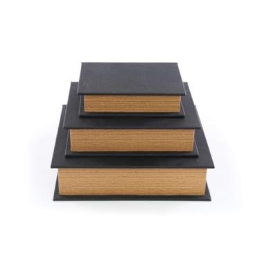 Imagem de CAIXA ORGANIZADORA MDF PTO 26X30X8CM JG C/ 3 PC