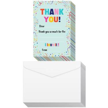 Imagem de Cartões de agradecimento Eaasty 72 peças com envelopes de aniversário 