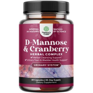 Imagem de Suplemento Natures Craft D-Mannose 1000 mg com extrato de cranberry