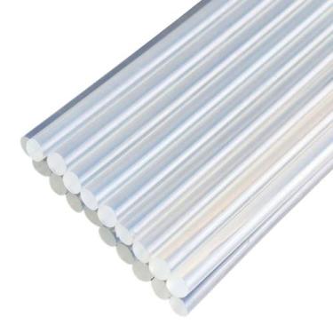 Imagem de Kit Bastão De Cola Quente 20 Unidades 7mm x 30cm Refil Fino - Bastão C