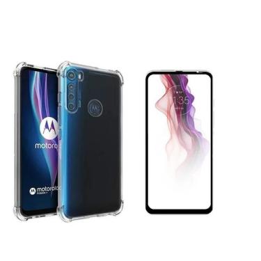 Imagem de Capinha Capa Anti Shock Moto One Fusion Plus + Pelicula 3D - Universo