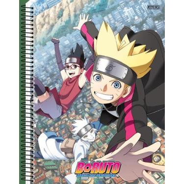 Imagem de Caderno São Domingos universitário Boruto espiral 160 folhas