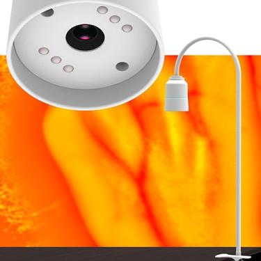 Imagem de Localizador de veias, localizador portátil de vasos sanguíneos, instrumento de exibição de imagem de veias médicas, luz visualizadora de veias infravermelhas com 5 modos para crianças idosas, adultos