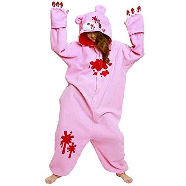 Imagem de Gloomy Bear Kigurumi – Fantasia de adulto, rosa, One Size