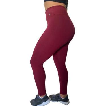 Imagem de Kit 3 Calças Legging Cotton Feminino - Suport Fitness, P, Feminino, Pr