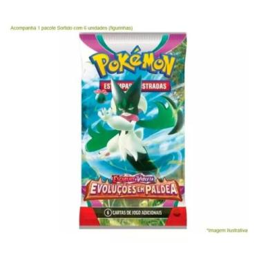 Imagem de Pacote Com 6 Figurinhas Pokémon Escarlate E Violeta Original - Copag