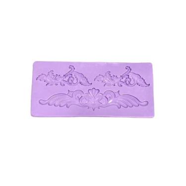 Imagem de F1615 molde de silicone arabesco confeitaria biscuit - confeitaria dos