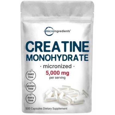 Imagem de Comprimidos de creatina, microingredientes, 5g, 500 cápsulas - Micro I