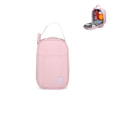 Imagem de NOL Natural Organic Lifestyle Lancheira isolada para adultos – Lancheira, lancheira macia, para trabalho, rosa