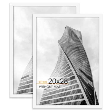 Imagem de Porta-retratos YiTanli 20x28 branco para impressões de quebra-cabeças 