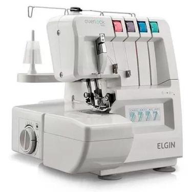 Imagem de Máquina de Costura Elgin Portátil Overlock V2000 220V Branca, 220V