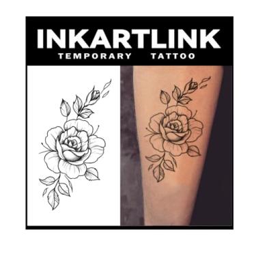 Imagem de INKARTLINK Tattoo Tech, tatuagem semipermanente grande de 2 folhas, tatuagens temporárias, duram de 1 a 2 semanas, à prova d'água, visual realista, sem adesivo, sem reflexo (design de cobra) 225