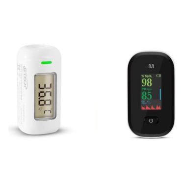 Imagem de Kit Medidor Do Oxigênio De Dedo Multi + Termometro Digital De Testa Gt