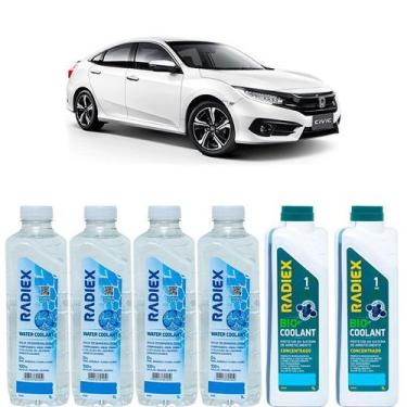 Imagem de Kit aditivo radiador bio coolant concentrado azul + agua desmineraliza