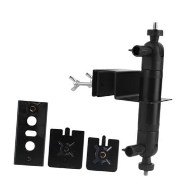 Imagem de simhoa Câmera de cadeira ao ar livre Montagem de calha ajustável clipe de tapume prático cabide à prova de intempéries Pontos de vigilância do suporte do, Preto