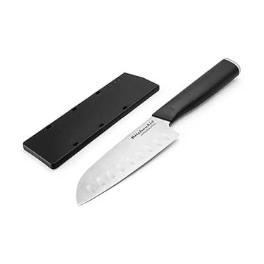 Imagem de Faca Santoku KitchenAid Classic, 12,7 cm, preto