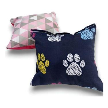 Imagem de Kit Almofadinha Pet Travesseiro Pet Com 2 Unidades Almofadas - VL Enxo