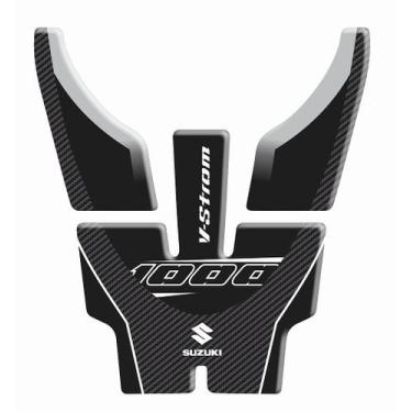 Imagem de Adesivo Protetor Frontal Resinado Compatível com Vstrom DL1000 - Cromo