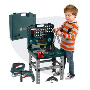 Imagem de Bancada Maleta Infantil Bosch Ferramentas Brinquedo Educativo - Klein