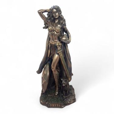 Imagem de Estátua Freya Deusa Nórdica do Amor e Bravura 25 cm