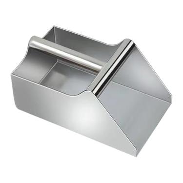 Imagem de Bothyi Pá de lixo de aço inoxidável portátil com cabo, pá de mão para oficina, itens pequenos, varrendo restos de arroz, 25cmx20cmx12cm