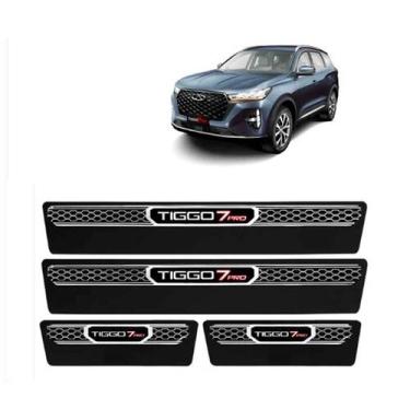 Imagem de Soleiras Elegance NP - Protetor Premium Tiggo 7 Pro 22 à 25 - NP ADESI