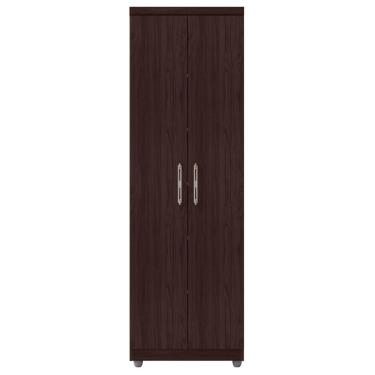 Imagem de Armário Organizador Multiuso Sabrina 2 Portas e 6 Nichos Castanho - Desk Design