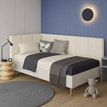 Imagem de Kit Cabeceira Solteiro Em L 90cmx1,90cm na lateral 50cm Altura - CasaB