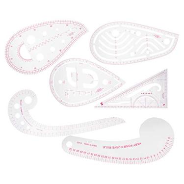 Imagem de GLOGLOW Conjunto de Régua de Costura, Régua de Classificação de Plástico para Costura, Kit de Curva Precisa e Leve para Alfaiataria e Design de Moda