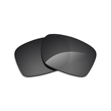 Imagem de Alphax Lentes de reposição polarizadas pretas Stealth para óculos de sol Maui Jim Dragons Teeth MJ811