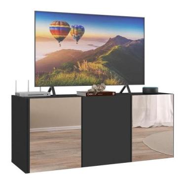 Imagem de Rack Até 32 Polegadas Suspenso Com Espelhos Mp1077 Preto Preto - MULTI