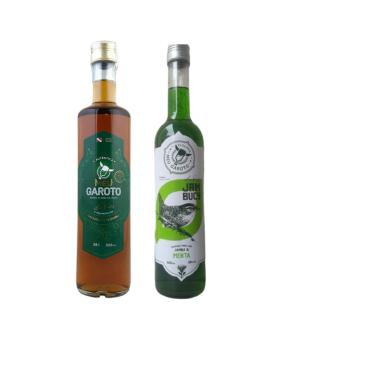 Imagem de Kit Cachaça com Jambu Tradicional + Jambu com Menta 500ml cd
