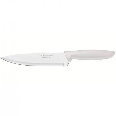 Imagem de Faca 7 Chef Tramontina Plenus Em Aço Inox Off White