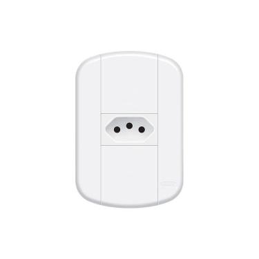 Imagem de Tomada Fame Blanc+ 2p+t 20a Com Placa 4x2 Branca