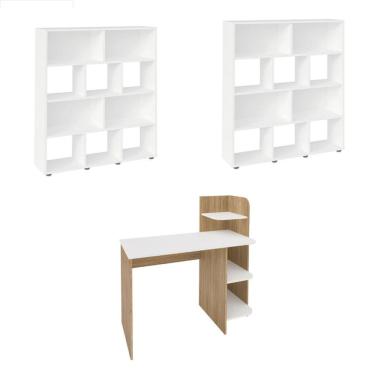 Imagem de Conjunto Sala de Estar: Escrivaninha Link + Estante Book