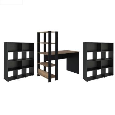 Imagem de Conjunto Sala de Estar: Escrivaninha Match + 2 Estante Book