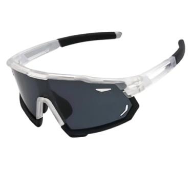 Imagem de Óculos de Sol Esportivo Polarizado Baixa Pace Premium Ciclismo Corrida Bike UV400 Masculino Feminino Unisex - Modelo Runner - Cacife Brand (Branco e Preto)