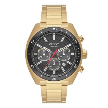 Imagem de Relógio Orient Masculino Ref: Mgssc070 G1kx Solar Cronógrafo Dourado