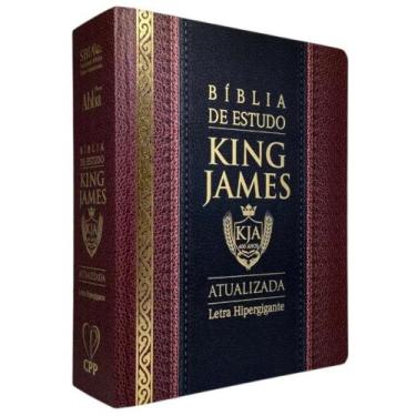 Imagem de Bíblia de Estudo King James Atualizada - Letra Hipergigante - Capa Dur